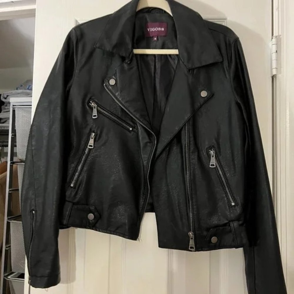 Vigoss Black Leather Jacket